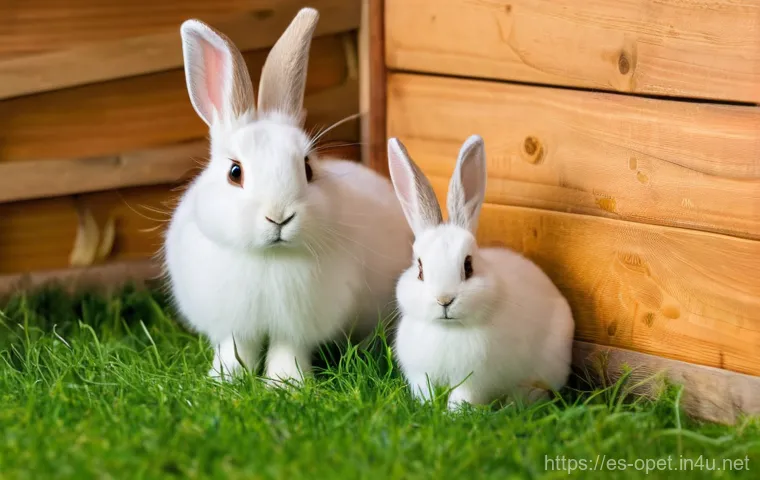 토끼 유전자 연구 - **Genetic Research for Rabbit Well-being: A Future of Prevention**
    A serene and brightly lit ima...